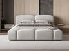 GRAINGOLD Aubi Polsterbett 160x200, Doppelbett mit Bettkasten, Velour-Stoff, Grau Bild 3