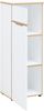 Aktenschrank >Memphis< in Weiß / Artisan Eiche Dekor - 45x122x38 (BxHxT) Bild 2