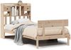 vidaXL Massivholzbett mit Regal ohne Matratze 90x200 cm Kiefer 3321828 Bild 2