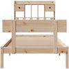 vidaXL Massivholzbett mit Regal ohne Matratze 90x200 cm Kiefer 3321828 Bild 4