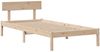 vidaXL Massivholzbett mit Regal ohne Matratze 90x200 cm Kiefer 3321828 Bild 5