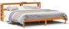 vidaXL Bettgestell mit Kopfteil ohne Matratze Wachsbraun 200x200 cm 3305744 Bild 2
