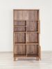 Dmora Bücherregal Yasmin, Büroregal, Mobiler Buchhalter, Bücherbrett, 80x36 h155 cm, Eiche Bild 5