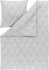 Estella Mako-Satin Bettwäsche 135x200 Lyanna silber Spiralen Wellen 7943-820 Bild 4