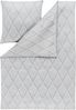 Estella Mako-Satin Bettwäsche 135x200 Lyanna silber Spiralen Wellen 7943-820 Bild 3