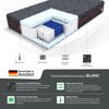 Matratze 180x200 cm H3 Taschenfederkern LUNO 7 Zonen 21 cm Bezug Jaquard Bild 2