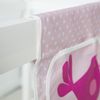 Stofftasche Betttasche mit 3 Fächer, Stoff Rosa, 30x80 cm Bild 4