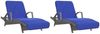 vidaXL Strandtücher 2 Stk. Königsblau 75x200 cm Stoff 400 GSM 362678 Bild 4
