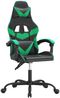 vidaXL Gaming-Stuhl Schwarz und Grün Kunstleder [3143845] Bild 2