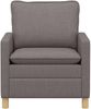 vidaXL Sofa Taupe 76 x 81 x 87,5 cm Stoff 42028752 Bild 3