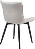 2er Set Stühle KELCE Samt - 80,5x50x62cm, creme, Kunstleder Metall Gestell Stühle Esszimmerstühle Stuhl Esszimmer Esstisch Stühle Küchenstuhl Bild 5