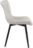 2er Set Stühle KELCE Samt - 80,5x50x62cm, creme, Kunstleder Metall Gestell Stühle Esszimmerstühle Stuhl Esszimmer Esstisch Stühle Küchenstuhl Bild 4