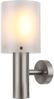2er Set LED Wandleuchte, IP44, Edelstahl, silber, H 27,8cm Bild 5
