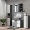 Badmöbel-Set J-Shape Anthrazit 4 Teile Vicco Bild 4