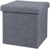 Urban Living Sitzwürfel Sitzhocker Sitzwürfel Aufbewahrungsbox Tissu, mit Stauraumfach hoher Sitzkomfort Bild 4