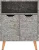 vidaXL Sideboard Betongrau 60x30x72 cm Holzwerkstoff 326826 Bild 3