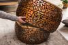 Extravagantes Couchtisch 2er Set PIEDRA Aluminium Mangoholz ca. 65cm Mosaik Handgearbeitet Bild 4