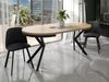 WFL GROUP Esstisch Ross ausziehbar rund industrial mit schwarzen Metallbeinen (MADE IN EU, erhältlich in 3 Größen – 90/100/120 cm ausziehbar auf 170/180/200 cm), platzsparender Tisch in Holzoptik für Küche, Esszimmer oder Wohnzimmer Bild 4