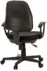 hjh OFFICE Home Office Bürostuhl CITY 10 Stoff, Verstellbare Sitzhöhe, Mit Armlehne, Schwarz Bild 3