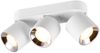 LED Deckenstrahler Weiß 3 Spots schwenkbar dimmbar, Breite 27cm Bild 2