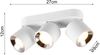 LED Deckenstrahler Weiß 3 Spots schwenkbar dimmbar, Breite 27cm Bild 4