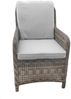 Ria Dining Lounge Set, Polyrattan, grau, für 4 Personen Bild 5