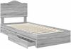 vidaXL Aufbewahrungsbett Graues Sonoma 90 x 200 cm Holzwerkstoff 3413546 Bild 5
