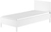 Einzelbett Eva 90 x 200 cm Kiefer MDF Weiß Bild 4