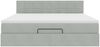 vidaXL Ottoman-Bett mit Matratze Hellgrau 180x200 cm Samt 3311789 Bild 5