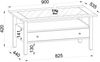 VCM Lingis 919155 H. 42 x B. 90 x T. 54 cm Bild 5