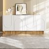 Moderner Sideboard 160x75x38 cm mit 4 Türen – eleganter Schrank für Wohnzimmer & Essbereich Bild 2