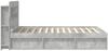 vidaXL Bettgestell mit Stauraum Betongrau 140 x 200 cm Holzwerkstoff 3433496 Bild 4