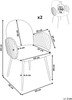 Esszimmerstuhl 2er Set AMITY Stoff Taupe Bild 2