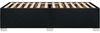 vidaXL Bettgestell ohne Matratze Schwarz 90x200 cm Stoff 3284445 Bild 5