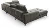 AX LIVING Grau Eckcouch mit Schlaffunktion Arkucio U 345cm modernes L Bild 4