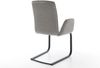 Freischwinger Vinja-Flex Strukturstoff Soft Grau Freischwinger flach Schwarz Bild 5