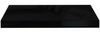vidaXL Schweberegale 4 Stk. Hochglanz-Schwarz 50x23x3,8 cm MDF 323768 Bild 5