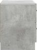 vidaXL Nachttisch Betongrau 62 x 34,5 x 44,5 cm Holzwerkstoff 895698 Bild 5