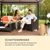 Grandezza Cortina Gartenpavillon 3x3 m 4 Seitenteile Beige Bild 2