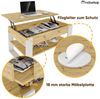 TREND WERK Couchtisch Lift-Couchtisch höhenverstellbar Sofatisch 92×54 cm mit Stauraum, verstecktem Fach Wohnzimmertisch Holz modern Bild 4