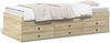 vidaXL Tagesbett mit Schubladen ohne Matratze Sonoma-Eiche 100x200 cm 3280869 Bild 2