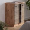 Küchenschrank für Dachschrägen R-Line Sonoma 60 cm ohne Schräge mit 2 Türen Vicco Bild 4