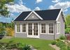 Alpholz Gartenhaus CLOCKHOUSE® XL Gartenhaus aus Holz in Pinie Holzhaus mit 44 mm Wandstärke Blockbohlenhaus mit Montagematerial Bild 3