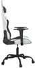 vidaXL Gaming-Stuhl mit Massagefunktion Weiß und Schwarz Kunstleder 345409 Bild 4