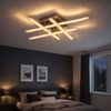 LED Deckenleuchte, Metall Chrom, warmweiß, L55cm Bild 2