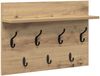 vidaXL Wandmontierter nachttisch Artisan-Eiche 60 x 40 x 12 cm 874434 Bild 2