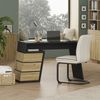 Schreibtisch Okaro Anthrazit/Eiche 105 x 50 cm mit 3 Schubladen Vicco Bild 3