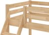 Stabiles Stockbett Etagenbett 90x200 u 140x200 Buche massiv lackiert V-60.14-09-14ohne Zubehör Bild 5