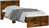 vidaXL Bettgestell mit Kopfteil und LED-Leuchten Räuchereiche 90x200cm 838810 Bild 5