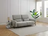 Vente-unique - ARAVIO Sofa Stoff Grau - B 102 cm x H 100 cm75 cm x L 210 cm Bild 2